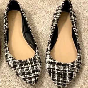Lane Bryant tweed flats